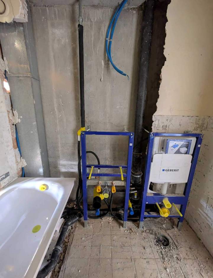 Travaux de rénovation et d'aménagement salle d'eau Champanges